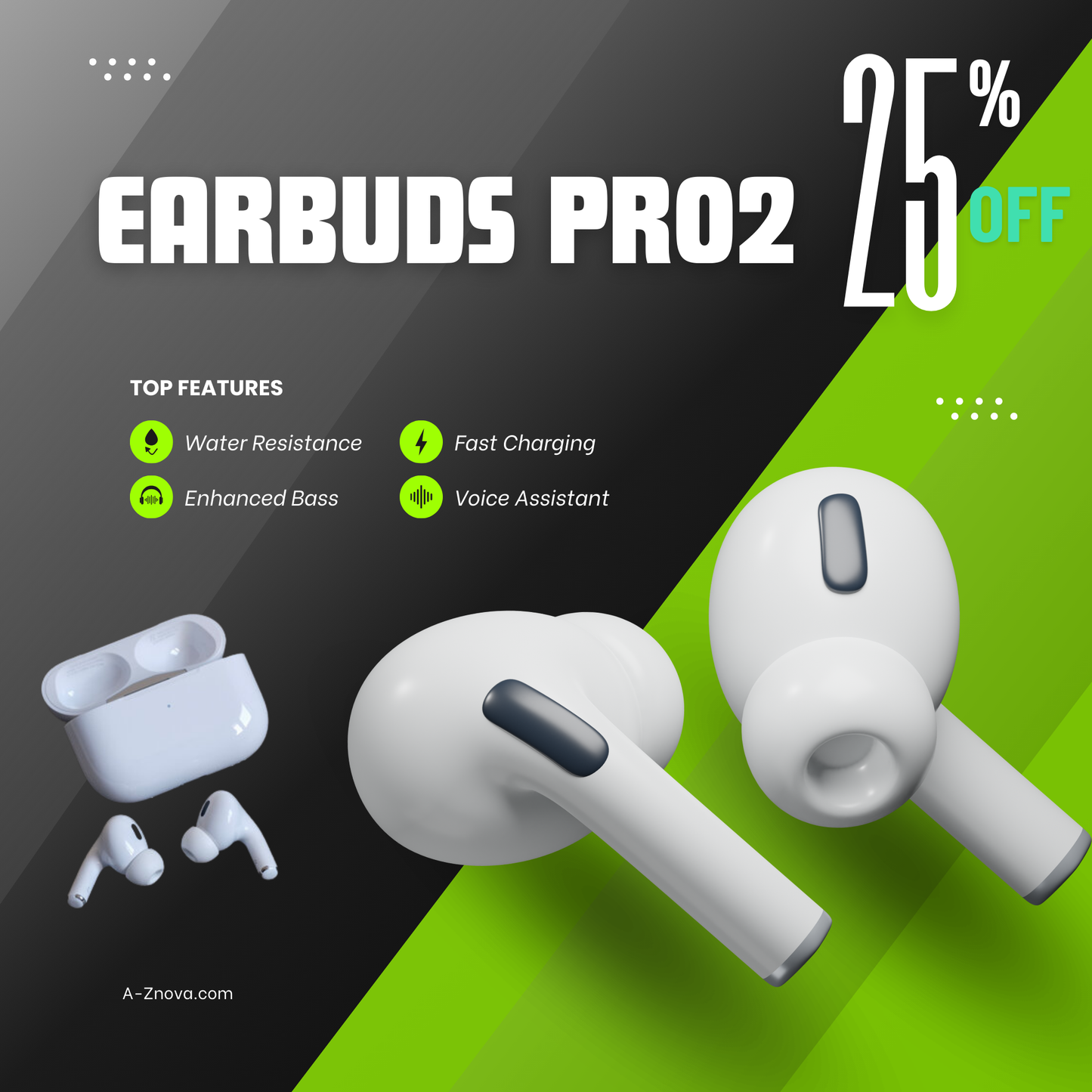 Earbuds Pro 2 โ Royal Quality | Super Sound Bass ๐ถ & Noise Cancellation ๐ง
