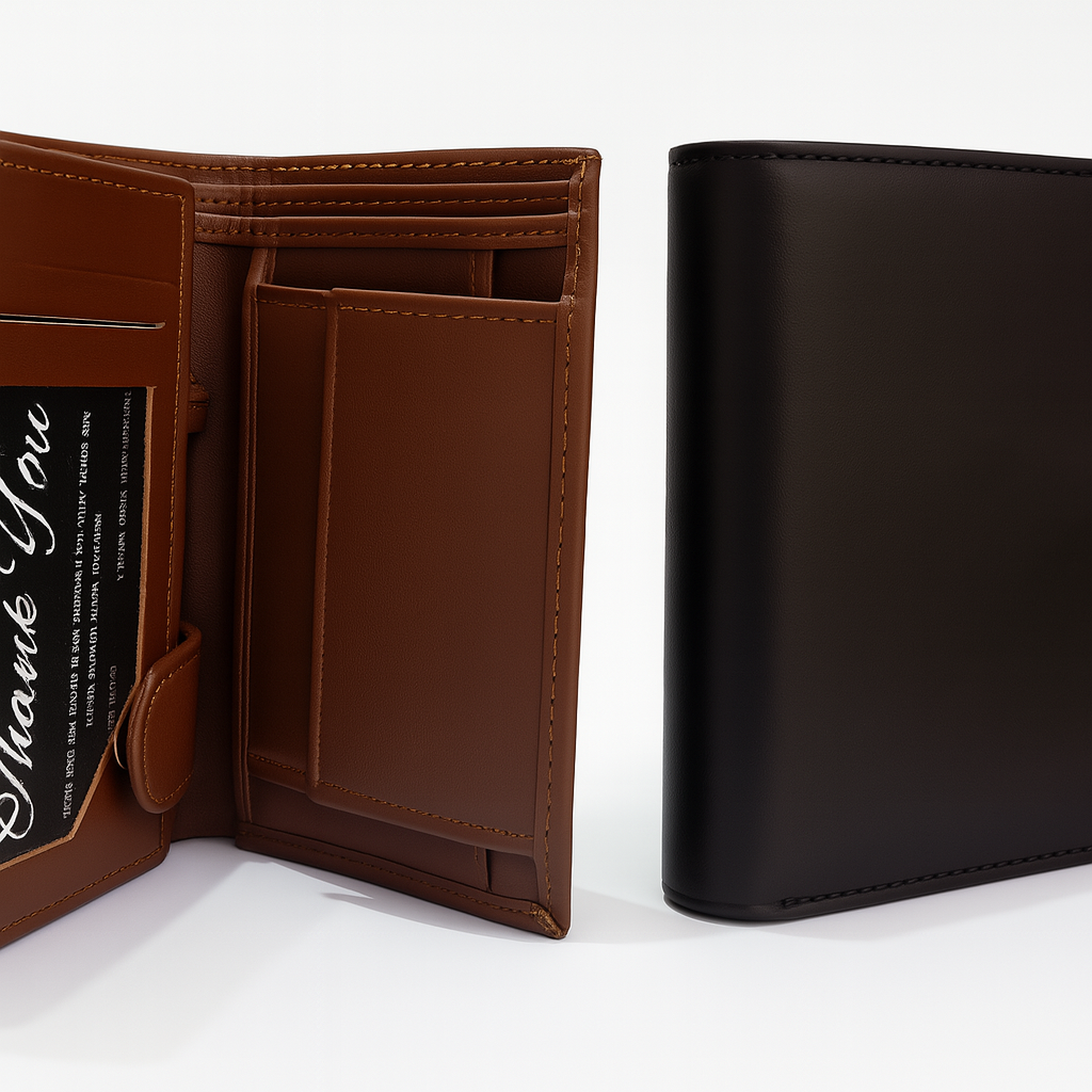 A-Z Nova™ Smart Leather Wallet – Live Location, Camera Access & Beep Alarm
